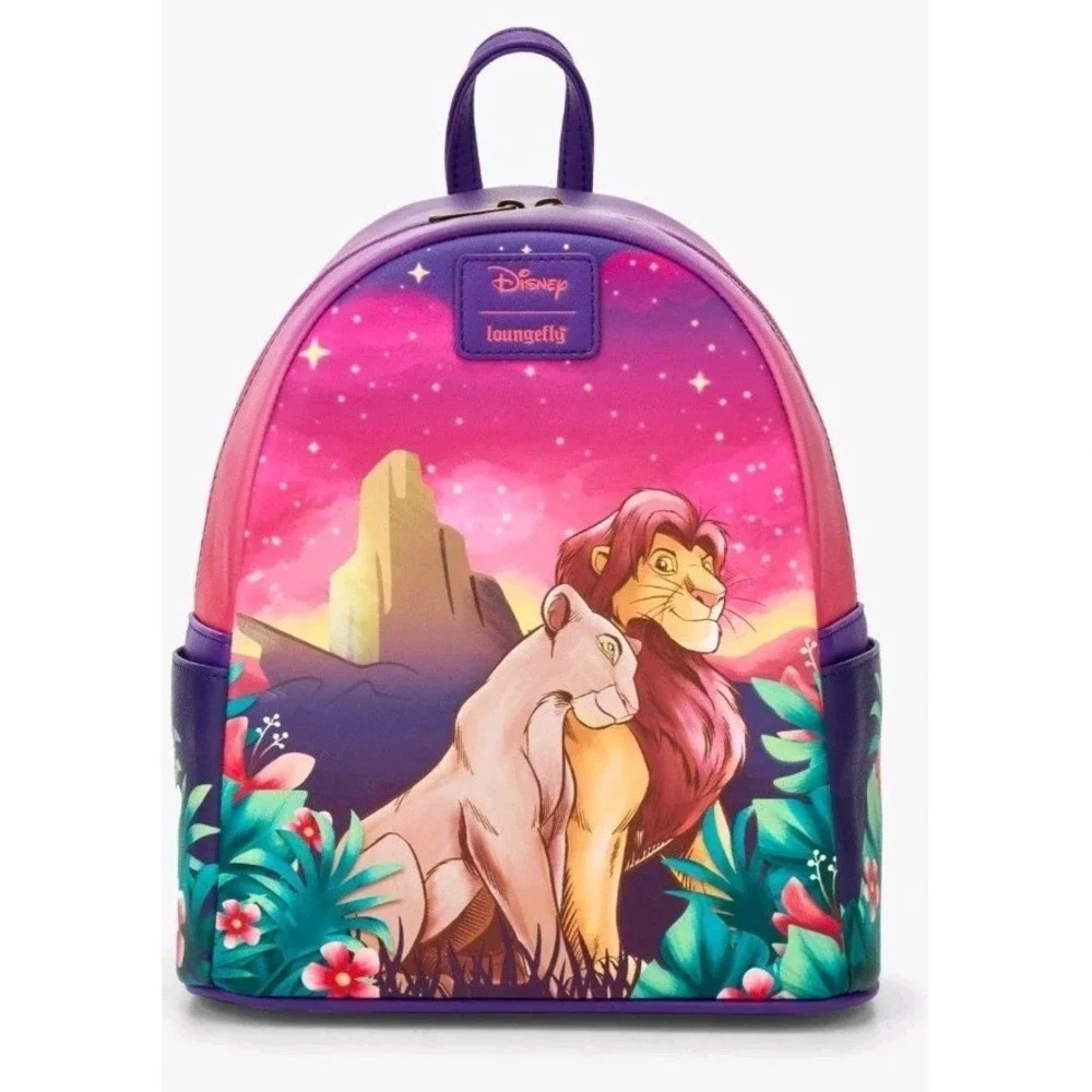 NWT Loungefly Disney The Lion King Nala & Simba Pride Rock Backpack & WALLET Set